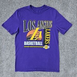 Vintage LA Lakers Los Angeles Spellout T Shirt NBA Basketball USA Unisex M
